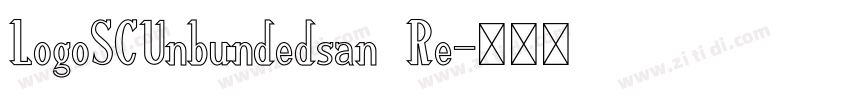 LogoSCUnbundedsan Re字体转换